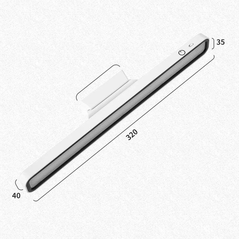 Lámpara de escritorio LED, recargable por USB, luz de mesa con atenuación continua, lámpara magnética colgante para dormitorio, mesa de lectura, luz nocturna recargable