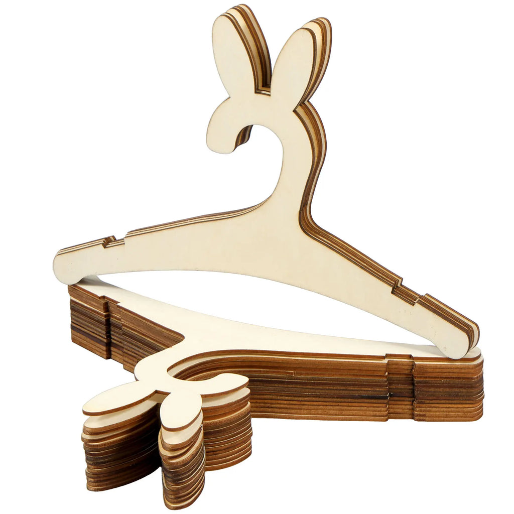 20 Perchas de Madera para Bebés, Lisas, Mini Perchas de Madera para Niños Pequeños, Estante para Ropa, Regalo para Niños, Hogar, Cuarto de Princesas para Niñas, Decoración de Guardería