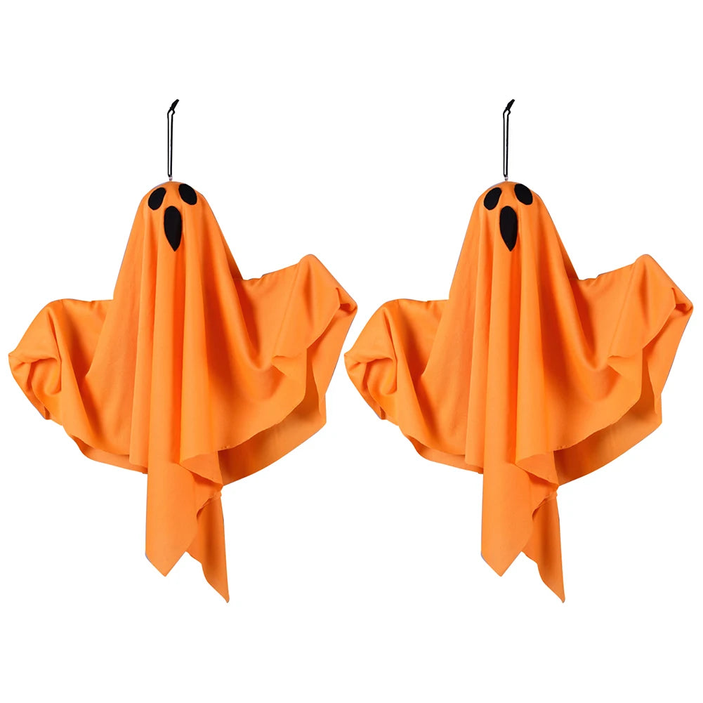 1/3PCS Spooky Ghost Halloween Decoration Waterproof Halloween LED Fabric Hanging Ghost Light for Lawn Garden Home Party Decor