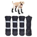 Waterproof Dog Boots for Winter Sw Rainn-Slip Dog Shoes for Medium to Large Dogs Extended Cuff Paw Protectors for Outdoor Walki