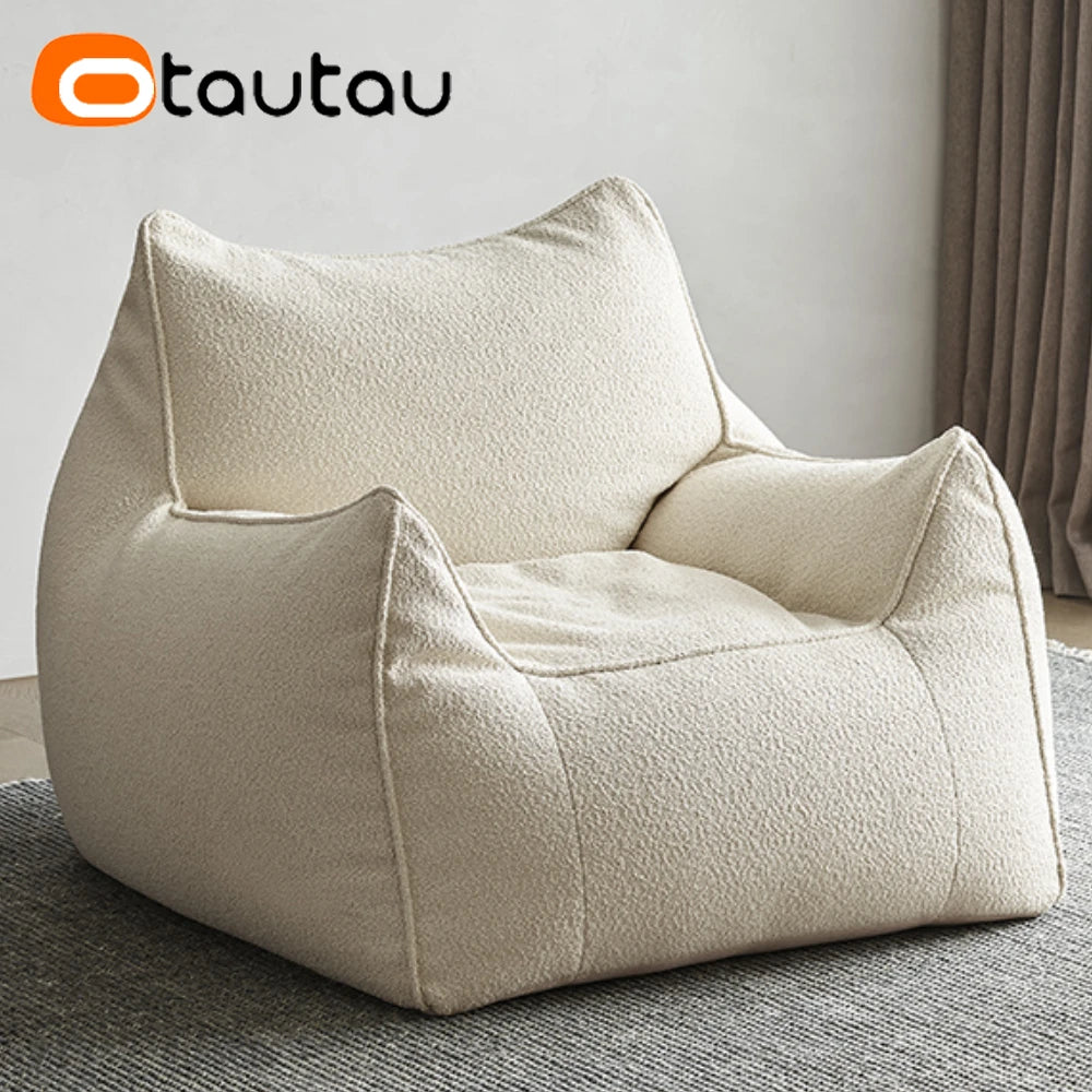 OTAUTAU Sofá Puf Funda Sin Relleno Exterior Impermeable Otomana Puf Salón Sillón Camping Jardín Playa Sofá SF114