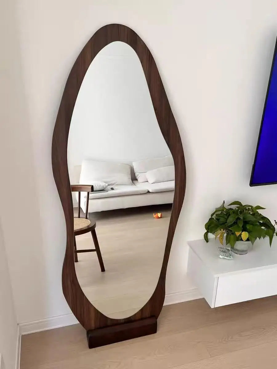 Espejo de cuerpo entero, espejo de forma especial para celebridades de Internet, espejo de pie para el hogar, espejo de pared para dormitorio, espejo de probador