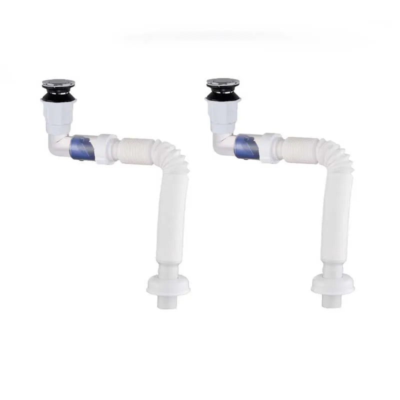 1-3PCS Multi Functional Universal Drain Hand Wash Basin Drain Pipe Basin Drain Pipe Non Adhesive Kitchen Drain Extension Pipe