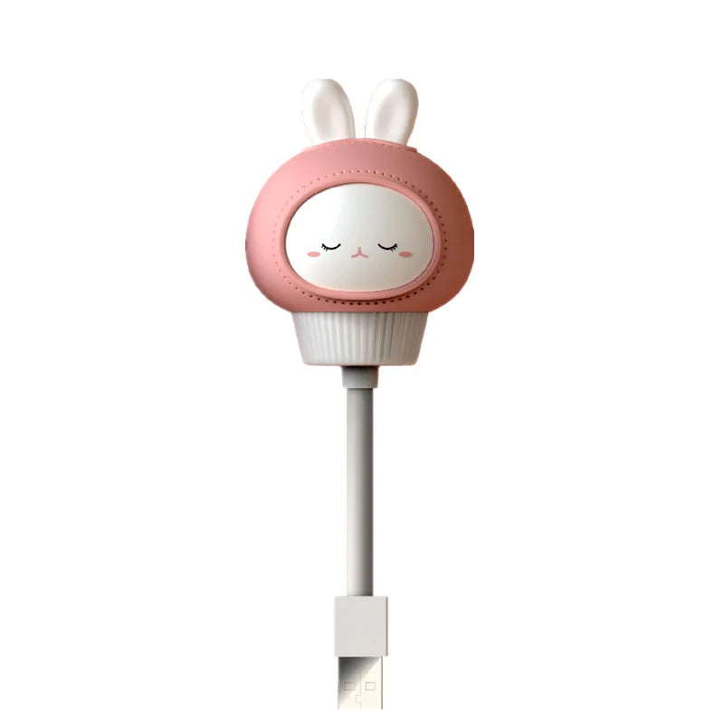 USB Luz de noche LED con control de voz, linda lámpara de noche de dibujos animados de oso, gatito con control remoto para decoración de dormitorio de bebé, lámpara de mesita de noche