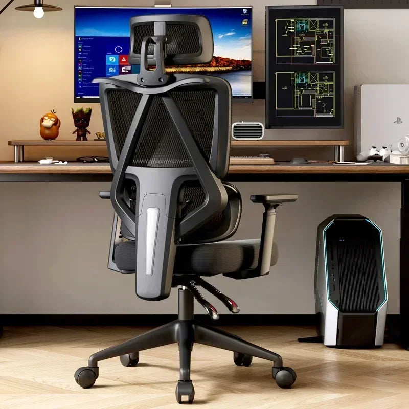Sillas de estudio ergonómicas cómodas Silla de oficina para el hogar Ajustable para sedentarismo sin cansancio Silla de oficina Suministros para el hogar y la oficina