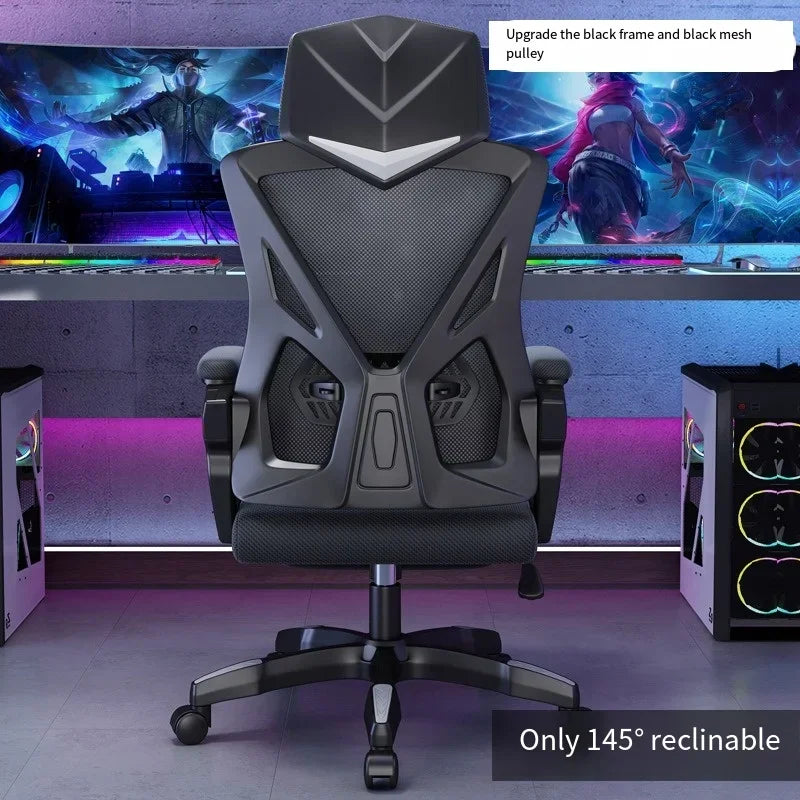Silla de juego ajustable Silla de oficina en casa reclinable Silla cómoda para dormitorio de estudiantes Suministros para el hogar y la oficina
