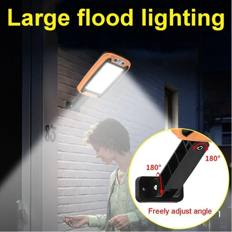 Farolas Solares Exterior, Lámpara Solar Con 3 Modos De Luz Control Remoto Impermeable Sensor De Movimiento Iluminación para Jardín Patio Camino