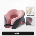 Almohada de viaje portátil en forma de U de espuma viscoelástica, almohadas para dormir, almohada para siesta de oficina, cojín cervical para coche o avión, soporte ergonómico para la cabeza