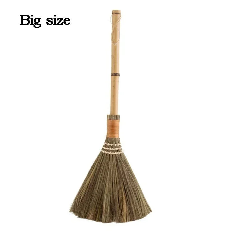 Escoba de madera natural para barrer suelos, pelo, piel, herramienta de limpieza del hogar, escoba y recogedor.