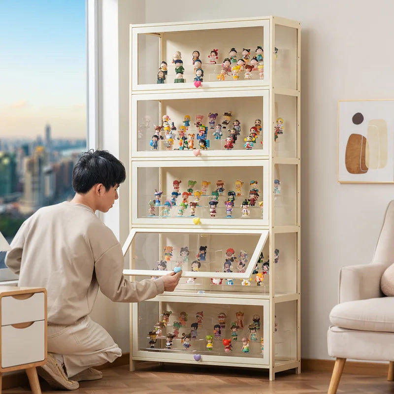 Expositor de Lego, Vitrina, Hogar, Viento Crema, A prueba de Polvo, Acrílico, Transparente, Modelo de Juguete, Vitrina de Caja Ciega