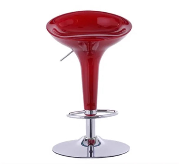 Taburete de Bar Giratorio de Altura Ajustable Silla de Mostrador de Cuero PU Respaldo Reposapiés Taburete Alto de Cocina Moderno Minimalista