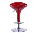Taburete de Bar Giratorio de Altura Ajustable Silla de Mostrador de Cuero PU Respaldo Reposapiés Taburete Alto de Cocina Moderno Minimalista