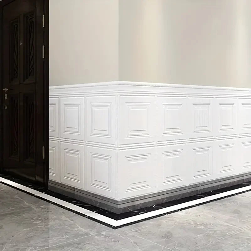 70cm*70cm Decoración de Habitaciones 3D Decoración Cálida Pegatinas de Pared Autoadhesivas Papel Tapiz de Espuma Impermeable Anticolisión Fondo de Techo