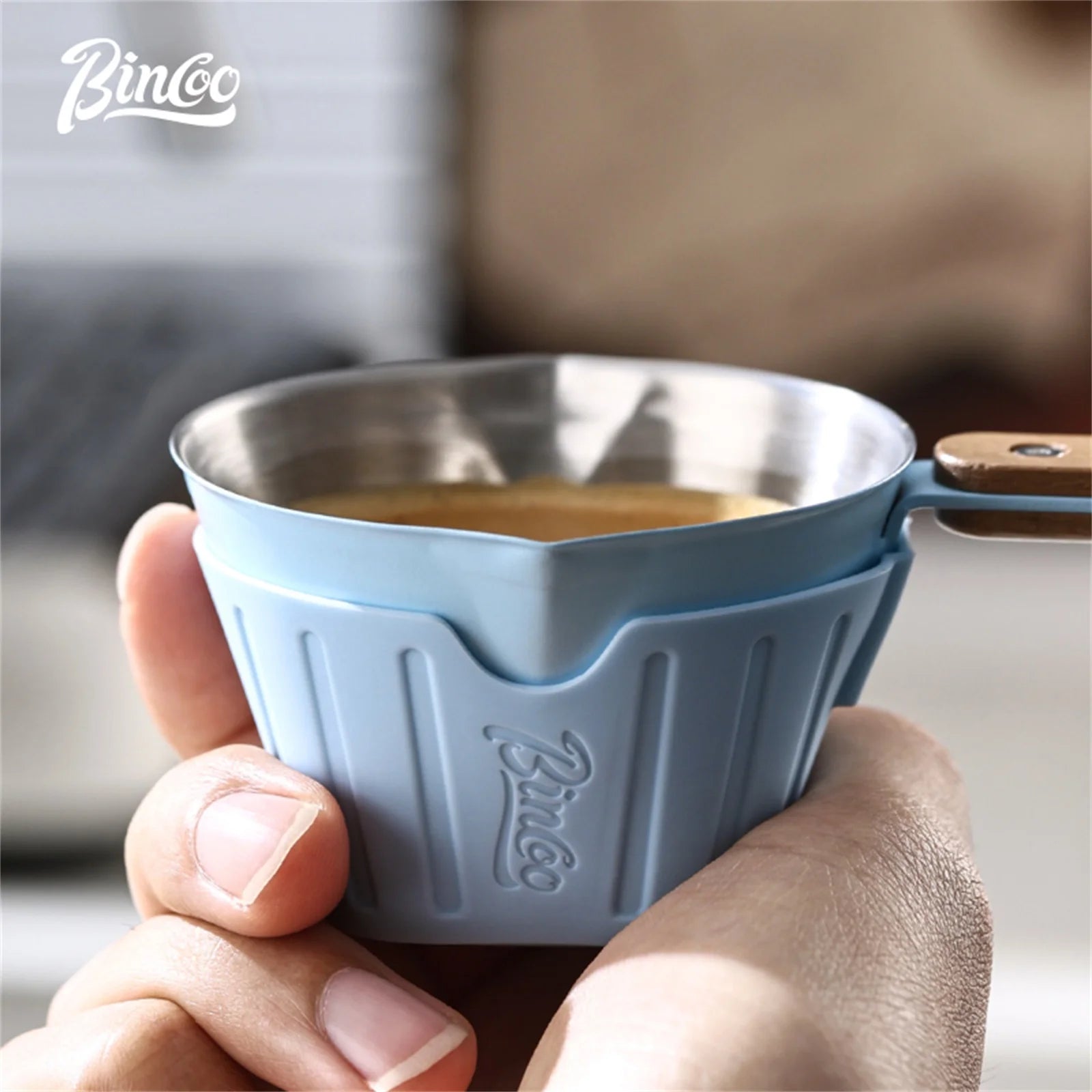 Bincoo Vaso de Chupito de Espresso Multicolor, Acero Inoxidable 304 con Diseño Resistente al Calor y Escala de Medición Precisa para Baristas