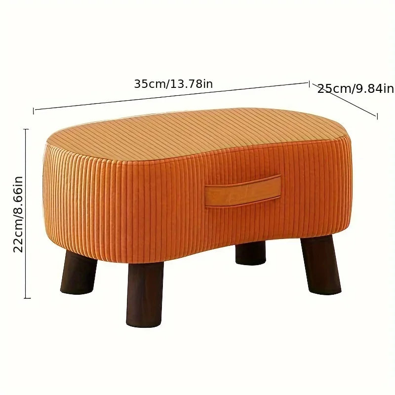 Taburete sencillo para cambiarse los zapatos, sofá de sala de estar, taburete con pedal, otomana de café, muebles nórdicos para el hogar, banco de zapatos, comedor