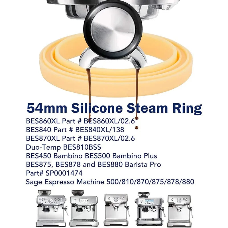 Junta de grupo de silicona de 54MM para máquina de espresso Breville 878/870/860/840/810/500/450 Sage500/870/810/875/878/880