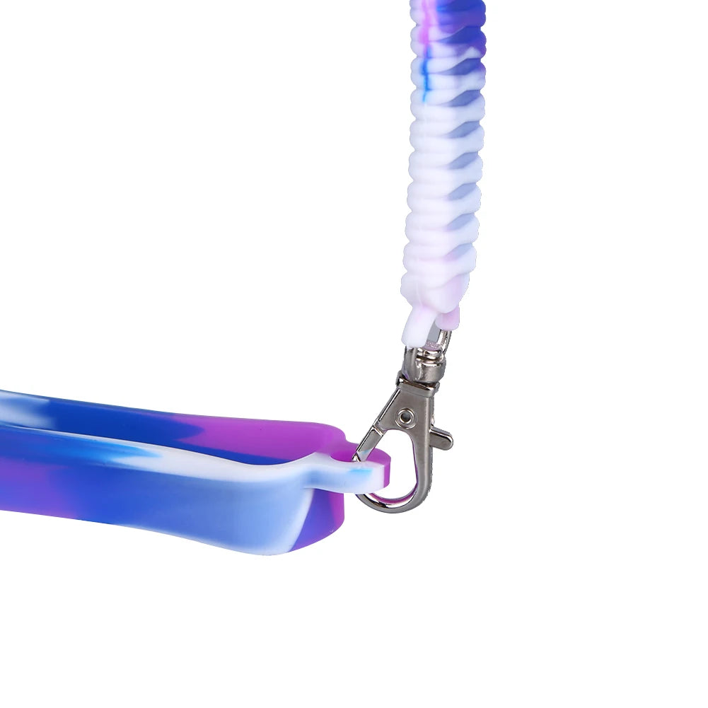 Mango de silicona suave para botella de agua, soporte portátil de silicona para botella térmica con correa, accesorios para vaso Stanley