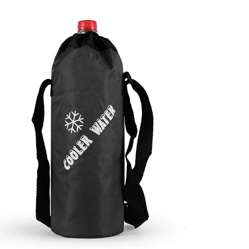 Bolsa Térmica Portátil con Correas de Transporte, Funda Aislante de Tela Oxford, Película de Aluminio, para Viajes, Camping, Mantiene las Bebidas Frías/Calientes