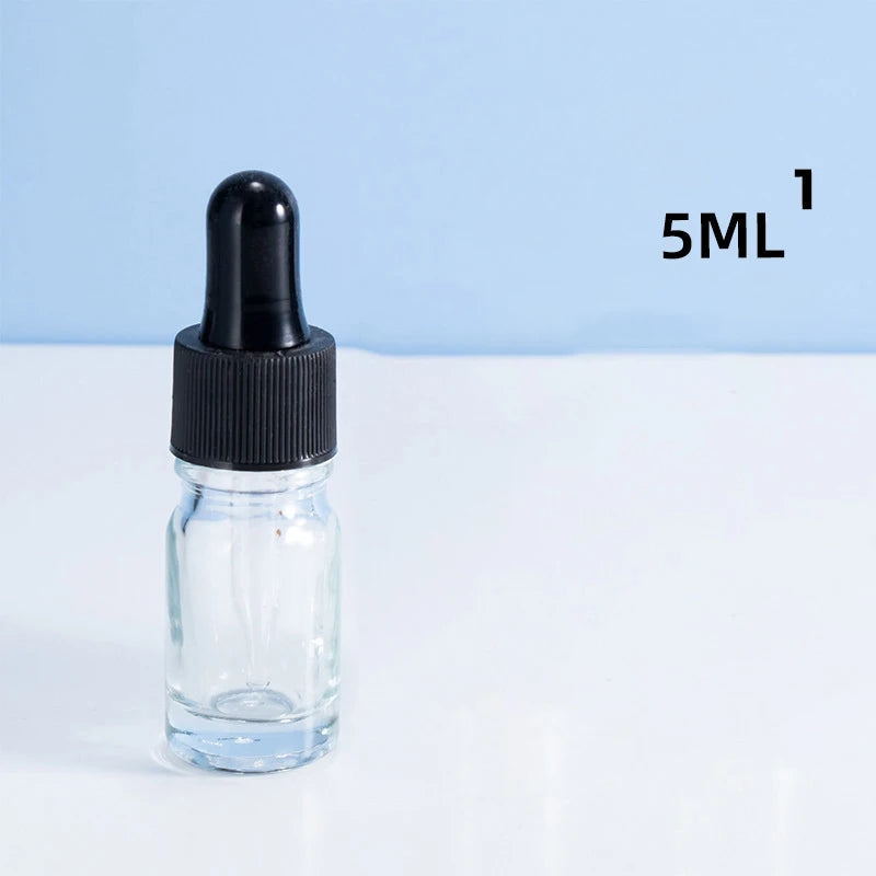 Dropper Bottles With Scale Reagent Eye Drop Transparent Glass Aromatherapy Liquid Pipette Bottle Refillable Bottles Travel