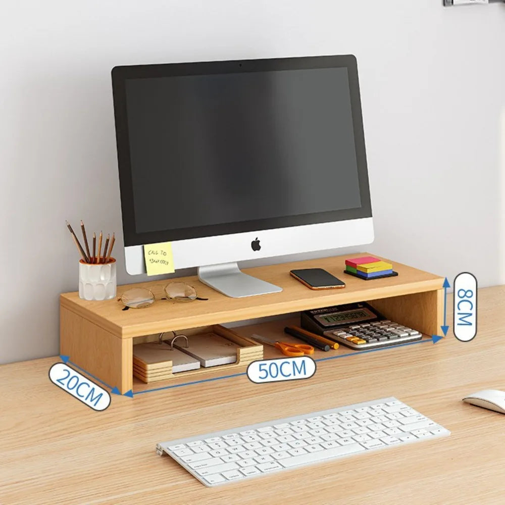 Soporte elevador para computadora de escritorio, estante de almacenamiento para escritorio de oficina, soporte elevador para monitor de escritorio, soporte elevador de base