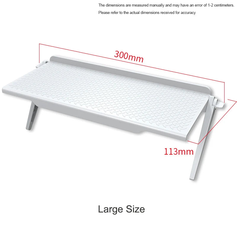 Adjustable TV Screen Top Shelf Display Shelf Computer Monitor Riser Desktop Stand TV Rack TV Top Monitors Simple Bracket