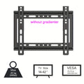Soporte universal para TV BEISHI, montaje de pared fijo de perfil bajo para la mayoría de televisores planos/curvos de 40"-85" con VESA máximo de 600X500mm y hasta 70kg