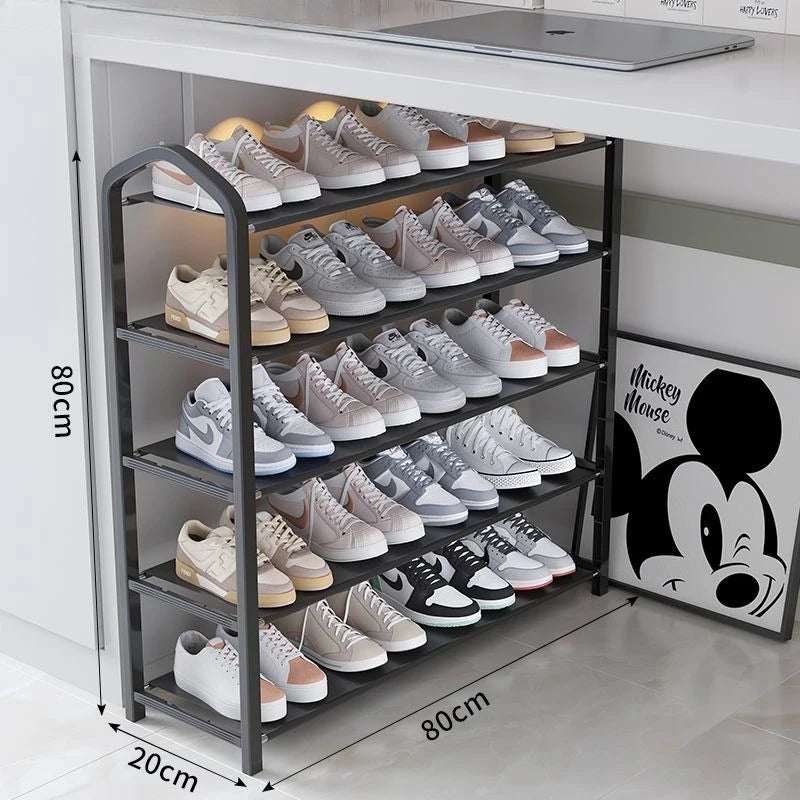 Zapatero desmontable para dormitorio, almacenamiento a prueba de polvo, estante para zapatos multicapa, artefacto que ahorra espacio, zapatero plegable y extraíble.