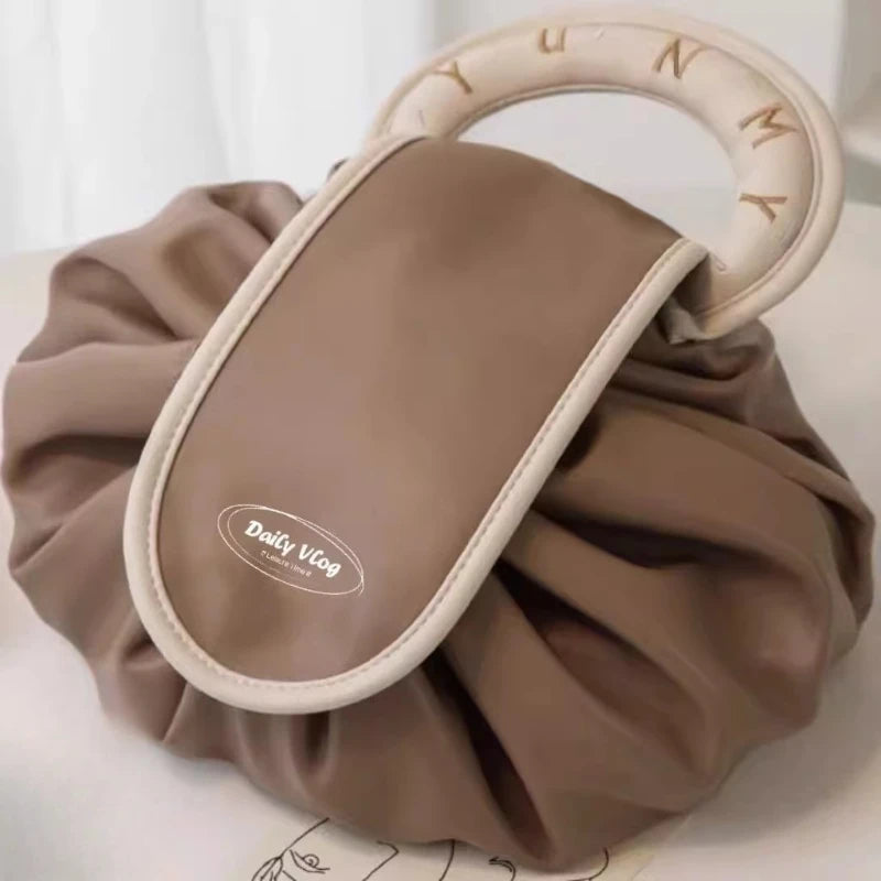Bolsa de Almacenamiento de Viaje de Gran Capacidad con Cordón, Bolsas Organizadoras de Cosméticos y Maquillaje, Equipaje de Propósito Especial para Mujer