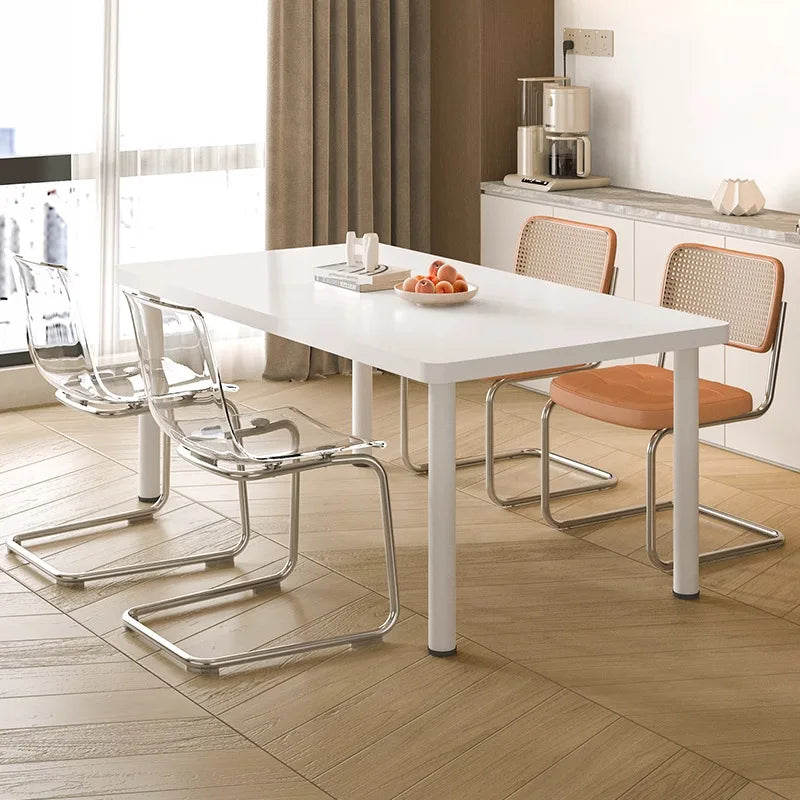 Mesa de comedor Hogar apartamento pequeño Puesto portátil exterior Mesa cuadrada para comer