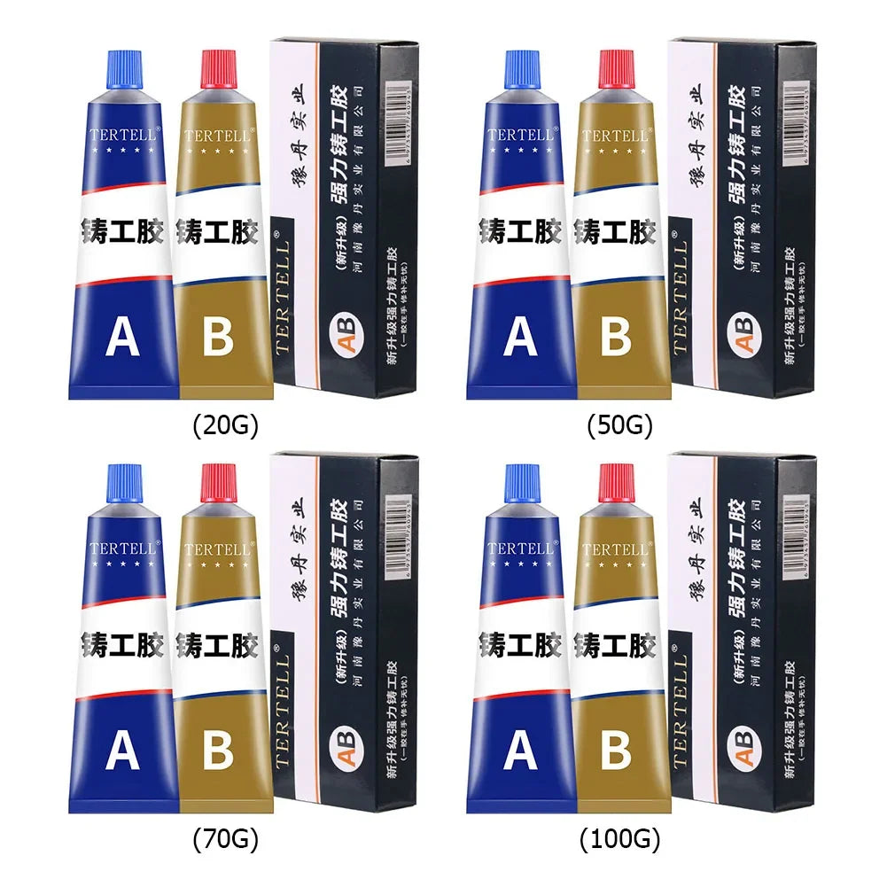 2pcs Bonding Sealant Extrusion Heat Resistant Glue Liquid Weld Aging Resistance Multi-function for Hard Plastics and Ceramics