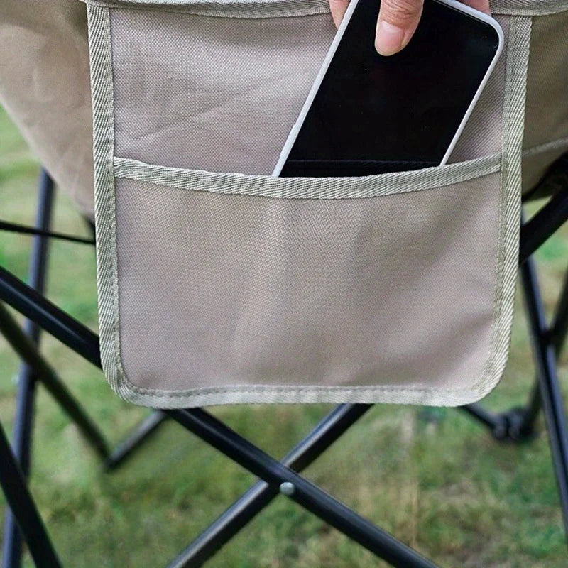 Silla luna de respaldo alto de 1 pieza, juego de mesa y sillas de comedor para pícnic y barbacoa al aire libre, silla plegable portátil