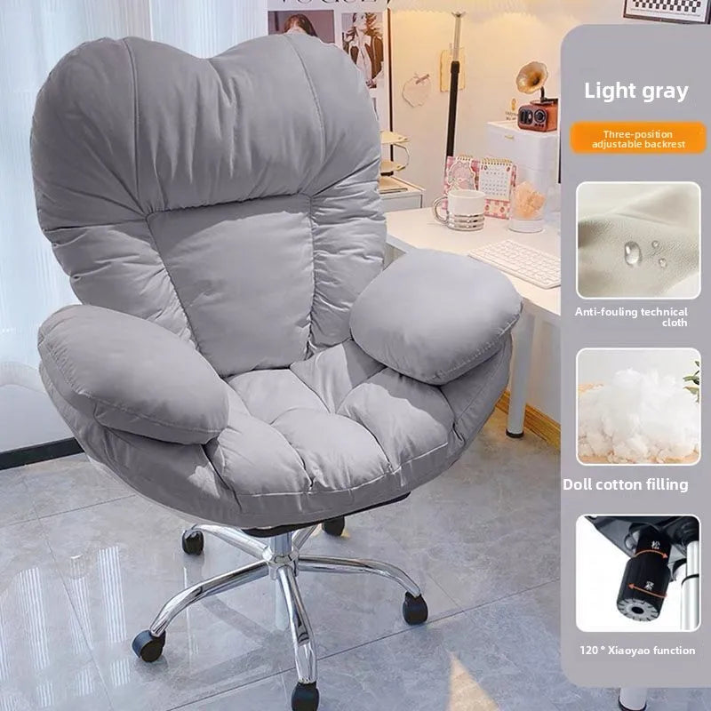 Silla de Oficina Ergonómica Silla Gaming Cómoda Sofá Blando Sedentario No Cansado Fauteuil De Bureau Artículos de Oficina para el Hogar