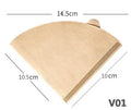 40/100 PCS V-shaped Coffee Filter Paper Coffee Cup Filter Paper 1-4 Pieces of Hand Brewed Coffee Pot Filter Paper Coffee Pot