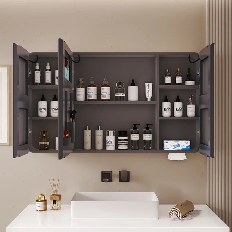 Espejo de baño LED antivaho, sensor táctil, regulable, montado en la pared, espejo de cuerpo entero, espejo de mesa, tocador de maquillaje, muebles, belleza para el hogar
