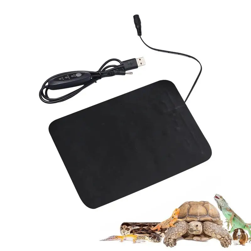 Alfombrilla térmica para plantas de 8,5 W, alfombrilla térmica de cuero de PVC para plantas de interior, 45-50, USB, almohadilla térmica para hidroponía, para plantas de interior y reptiles