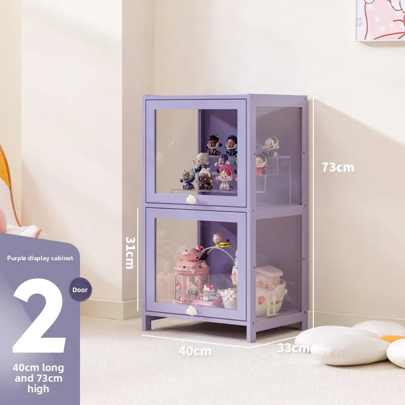 Caja de almacenamiento de figuras, estante de exhibición, caja de almacenamiento a prueba de polvo para bloques de construcción, vitrina para muñecas y figuras