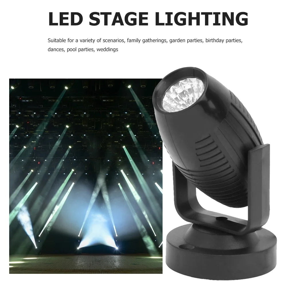 Luz LED Disco DJ Colorida Tipo Par Foco Proyector RGB Escenario Fiesta Bar KTV Lámpara de Efecto Decoración Navideña Foco de 360 Grados