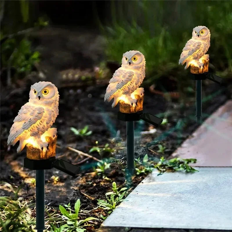 Luz Solar LED para Césped, Casa de Hadas en Miniatura con Múltiples Artesanías, Decoración Exterior Alimentada por Energía Solar, Lámpara LED de Jardín, Casa de Resina, Lámpara de Navidad