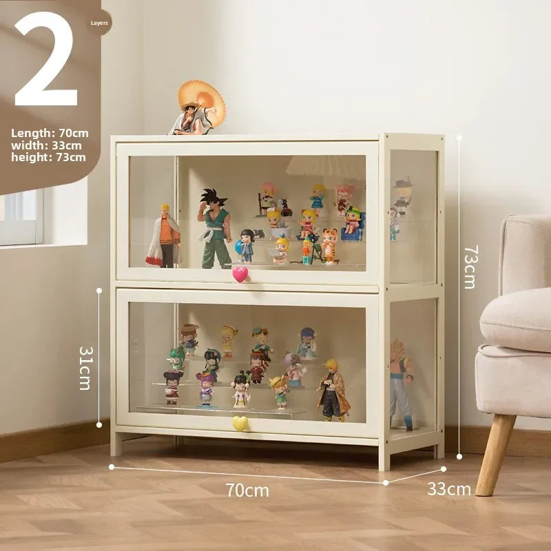 Figura Lego Vitrina Estante Hogar Crema Viento A prueba de polvo Acrílico Transparente Modelo Juguete Caja Ciega Vitrina