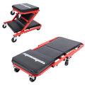 Taburete de reparación multifuncional plegable para coche, tabla de reparación reclinable tipo Z, taburete de trabajo para coche, taburete de belleza para taller de coches