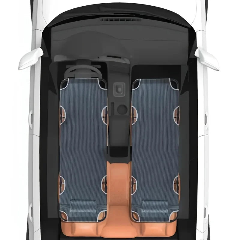 Cama de viaje conveniente para coche, colchoneta de camping para coche, asiento trasero de coche, cama de viaje plegable para coche, artefacto para dormir para el copiloto