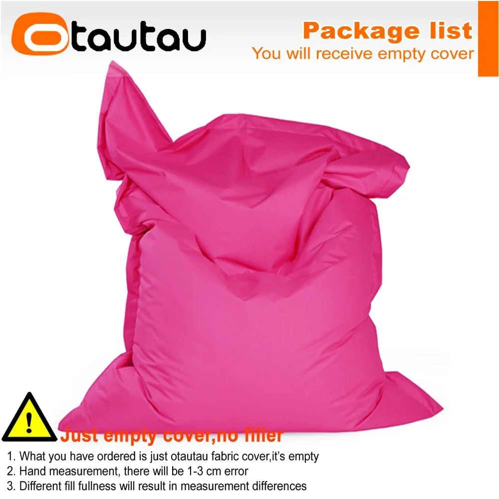 OTAUTAU M/L Funda para Puf de Exterior/Hogar 140x180cm DD103【¡Sin Relleno Dentro! ¡Usted Necesita Comprar el Relleno Por Sí Mismo!】