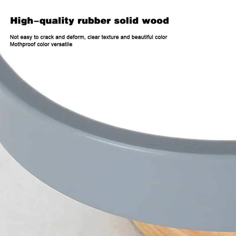 Lámparas de techo nórdicas para vestíbulo, balcón, madera redonda, guardarropa, comedor, estudio, dormitorio, baño, iluminación industrial