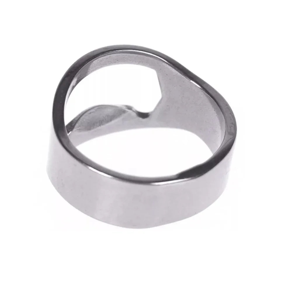 Mini abrelatas de acero inoxidable, con forma de anillo, abridor de cerveza, abridor de botellas, abridor de dedos, utensilios de cocina para bar.