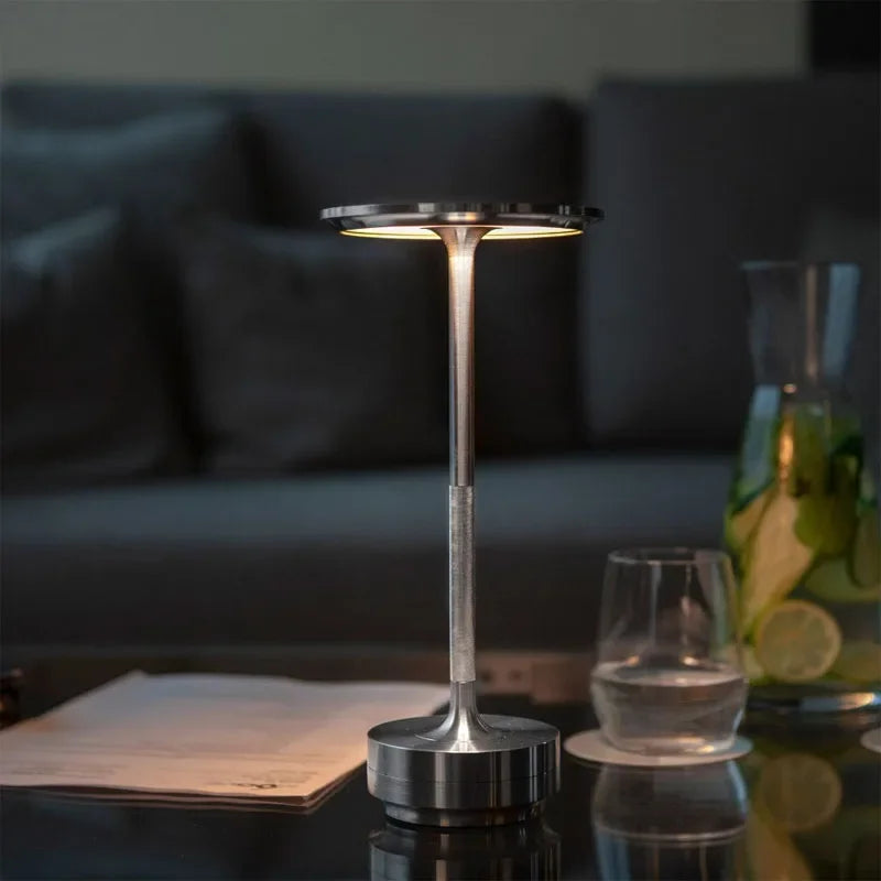 Rechargeable LED Desk Lamp Touch Dimming USB Portable Charging Coffee Shop Bar Vintage Decoration Atmosphere Night Light