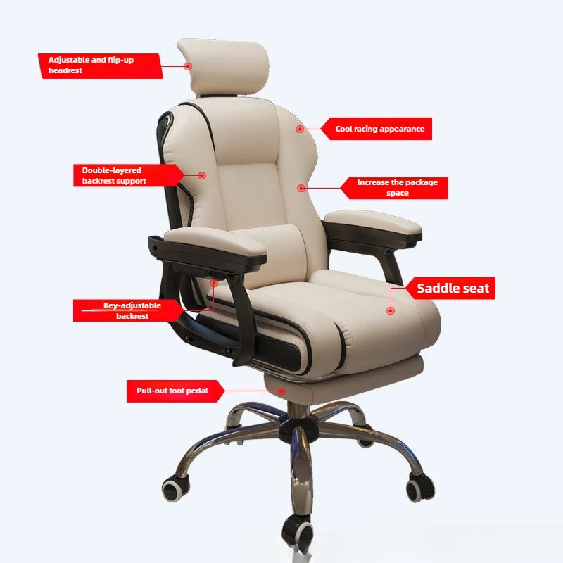 Silla de ordenador para el hogar, silla de juego, silla de estudio para juegos, silla de oficina, sofá, silla con respaldo, silla giratoria elevable