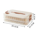 Caja de almacenamiento de dumplings, multicapa, transparente, para nevera, para mantener frescos los dumplings, contenedor sellado para alimentos de cocina casera