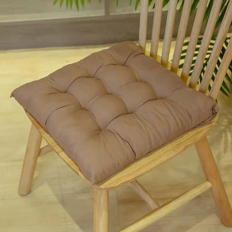 40x40cm Square Seat Cushion Indoor Seat Cushions Pillows with Ties Soft Comfortable Non Slip Chair Mat  for Office Desk YY098