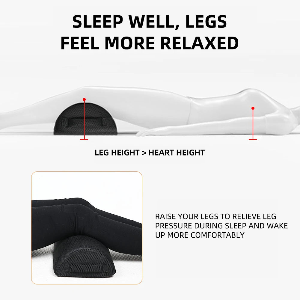 Semi-cylindrical pillow, office footrest, foot massage, leg clamp pillow, ergonomic foot stool