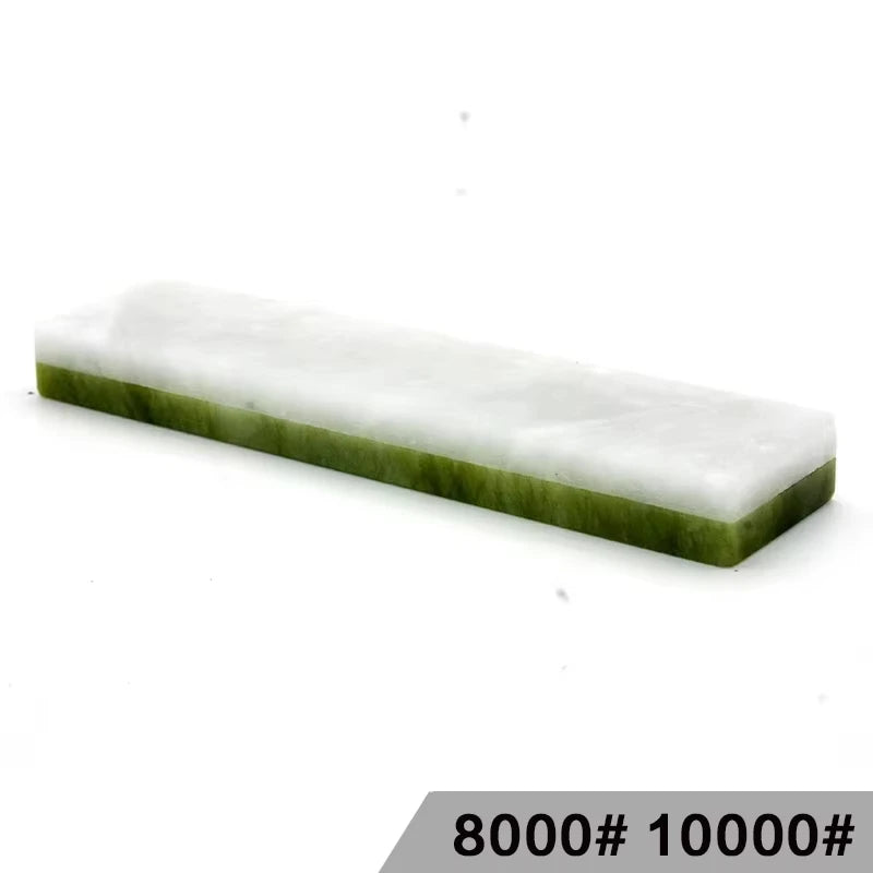 Natural 10000 Honing Tool Super Fine Green Agate Stone Polishing Finishing Bar Whetstone Sharpening for Kitchen Knife Sharpener